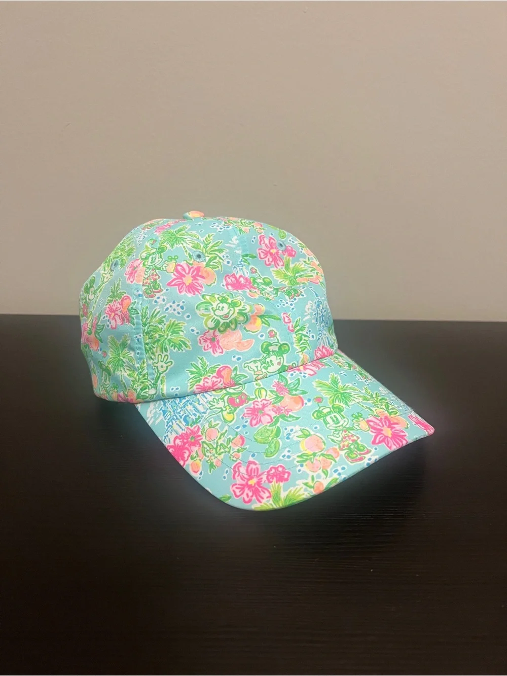 Disney x Lilly Pulitzer Run Around Hat Blue Ibiza Adjustable Ball Cap